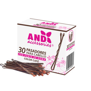 Pasadores Para El Cabello  30 Pzs Cafe