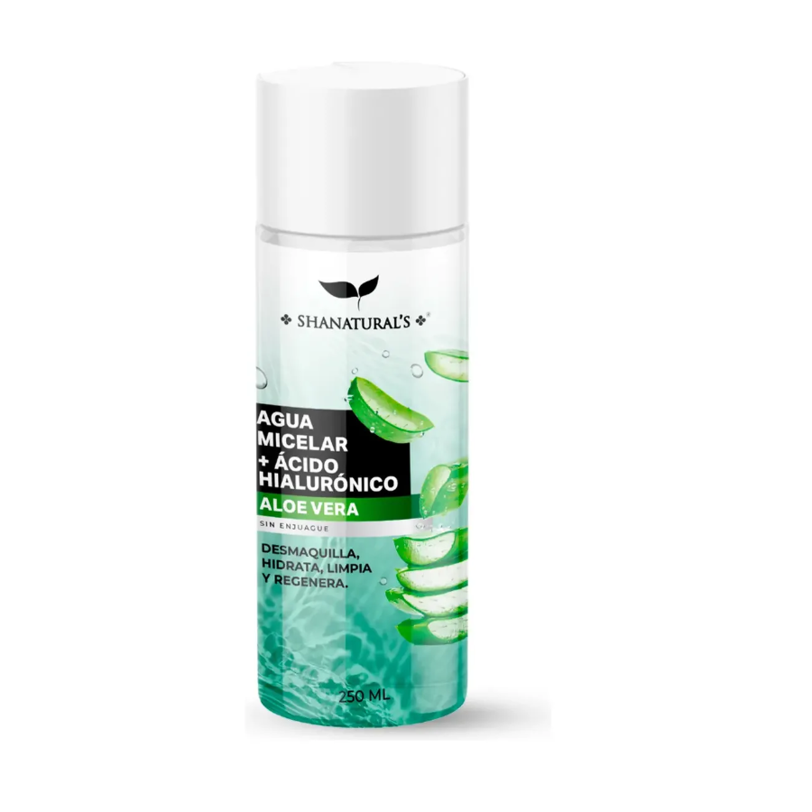 Agua Micelar Acido Hialuronico + Aloe Vera 250Ml