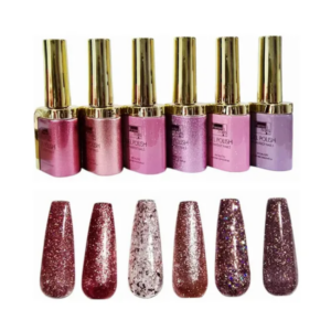 Coleccion Gel La Vie En Rose 6Pzs 15Ml