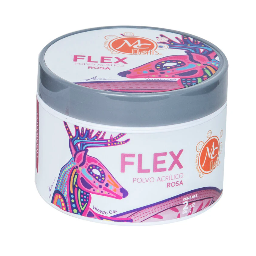 Flex Polvo Acrilico Rosa 2Oz